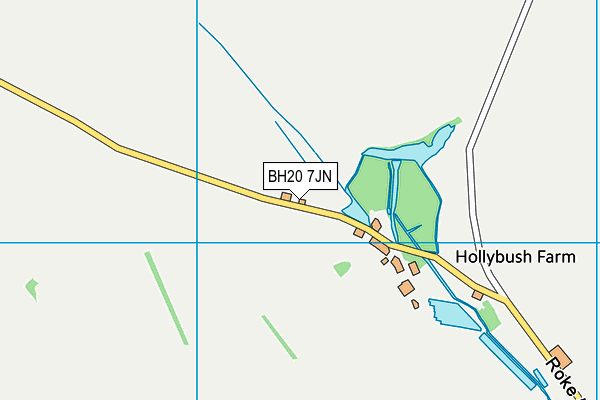 BH20 7JN map - OS VectorMap District (Ordnance Survey)