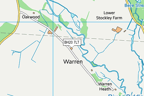 BH20 7LT map - OS VectorMap District (Ordnance Survey)