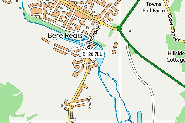 BH20 7LU map - OS VectorMap District (Ordnance Survey)