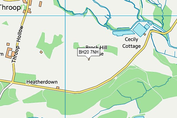 BH20 7NH map - OS VectorMap District (Ordnance Survey)