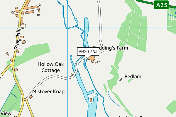 BH20 7NJ map - OS VectorMap District (Ordnance Survey)