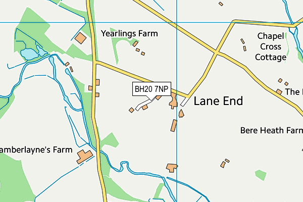 BH20 7NP map - OS VectorMap District (Ordnance Survey)