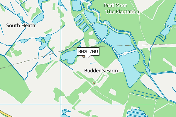 BH20 7NU map - OS VectorMap District (Ordnance Survey)