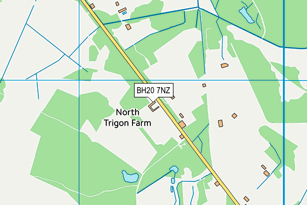 BH20 7NZ map - OS VectorMap District (Ordnance Survey)