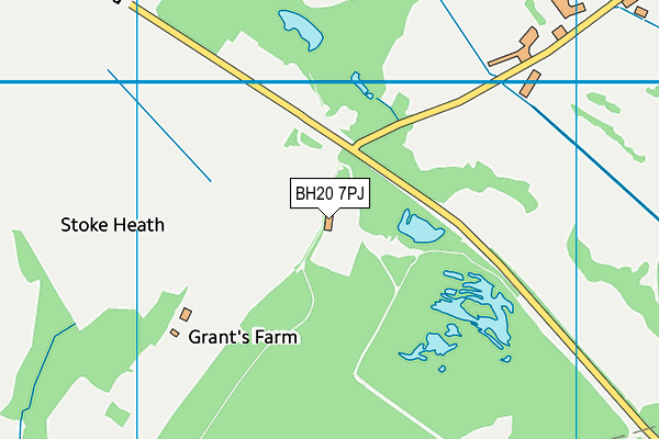 BH20 7PJ map - OS VectorMap District (Ordnance Survey)