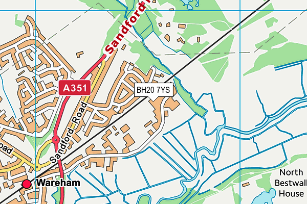 BH20 7YS map - OS VectorMap District (Ordnance Survey)