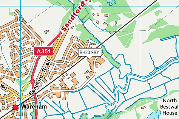 BH20 9BY map - OS VectorMap District (Ordnance Survey)