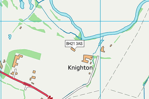 Canford Magna Golf Club (Closed) map (BH21 3AS) - OS VectorMap District (Ordnance Survey)