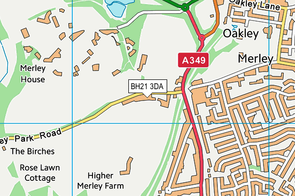 Cobham Sports & Social Club map (BH21 3DA) - OS VectorMap District (Ordnance Survey)