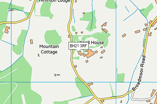 Castle Court School map (BH21 3RF) - OS VectorMap District (Ordnance Survey)