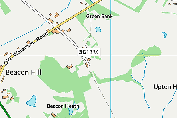 BH21 3RX map - OS VectorMap District (Ordnance Survey)