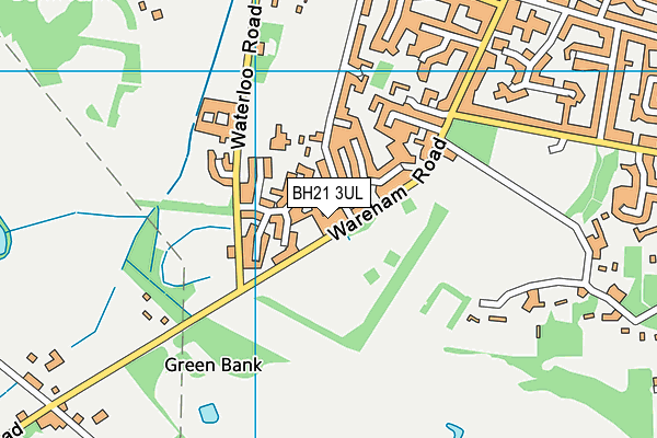 BH21 3UL map - OS VectorMap District (Ordnance Survey)