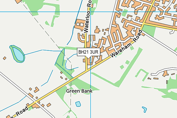 BH21 3UR map - OS VectorMap District (Ordnance Survey)