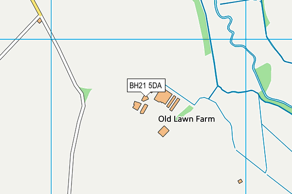 BH21 5DA map - OS VectorMap District (Ordnance Survey)