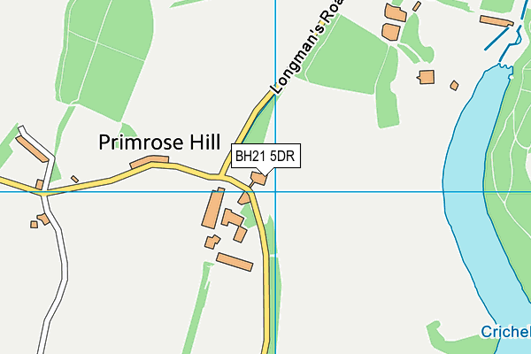 BH21 5DR map - OS VectorMap District (Ordnance Survey)