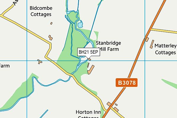 BH21 5EP map - OS VectorMap District (Ordnance Survey)