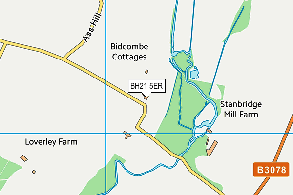 BH21 5ER map - OS VectorMap District (Ordnance Survey)