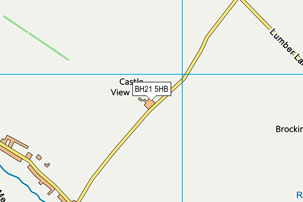 BH21 5HB map - OS VectorMap District (Ordnance Survey)