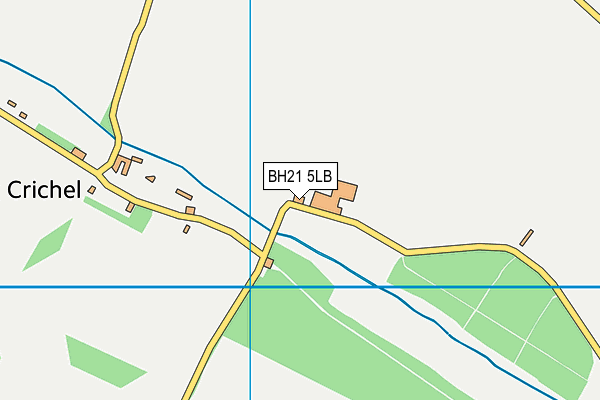 BH21 5LB map - OS VectorMap District (Ordnance Survey)