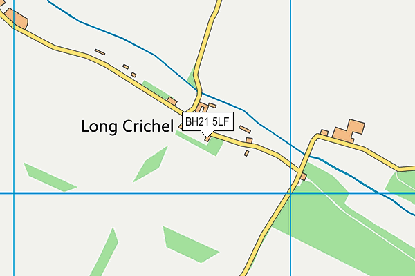 BH21 5LF map - OS VectorMap District (Ordnance Survey)