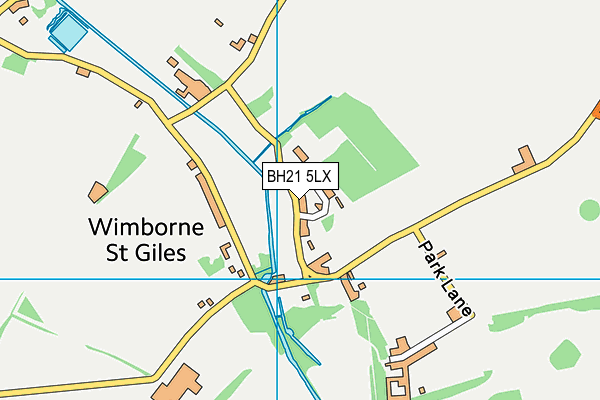 Wimborne St Giles Church of England First School and Nursery map (BH21 5LX) - OS VectorMap District (Ordnance Survey)