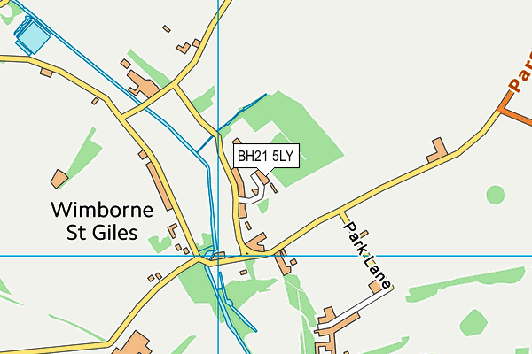 BH21 5LY map - OS VectorMap District (Ordnance Survey)