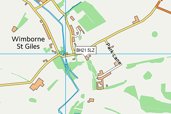 BH21 5LZ map - OS VectorMap District (Ordnance Survey)