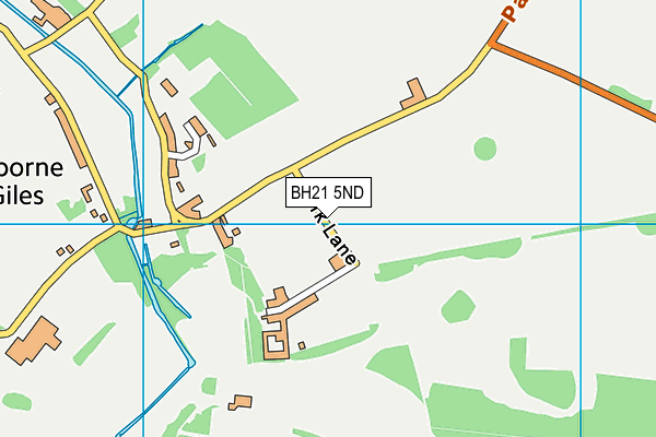 BH21 5ND map - OS VectorMap District (Ordnance Survey)