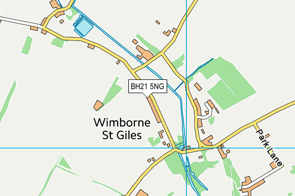 BH21 5NG map - OS VectorMap District (Ordnance Survey)