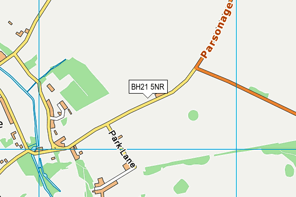 BH21 5NR map - OS VectorMap District (Ordnance Survey)