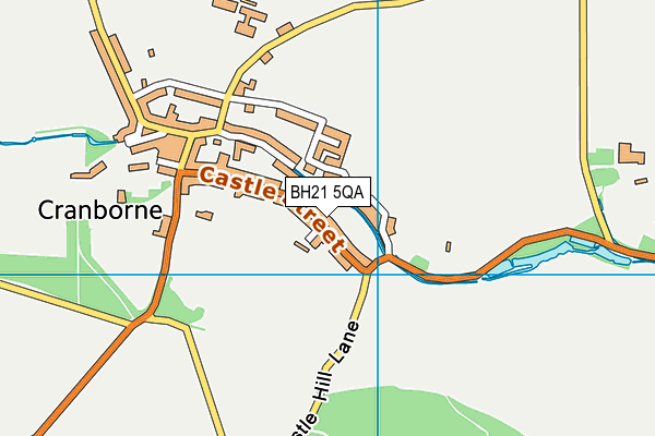 BH21 5QA map - OS VectorMap District (Ordnance Survey)