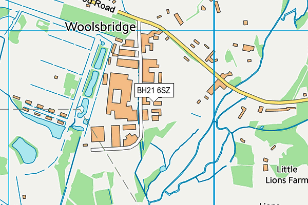 Map of VERWOOD, THREE LEGGED CROSS AND DISTRICT GOLDEN YEARS CIC at district scale