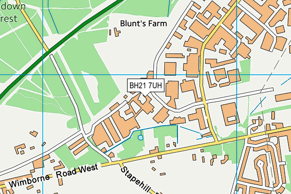 Map of NEW FOREST LETS LTD at district scale