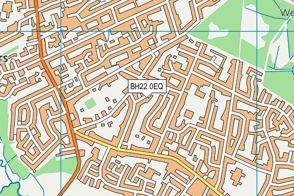BH22 0EQ map - OS VectorMap District (Ordnance Survey)