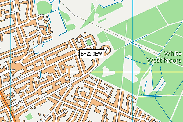 BH22 0EW map - OS VectorMap District (Ordnance Survey)