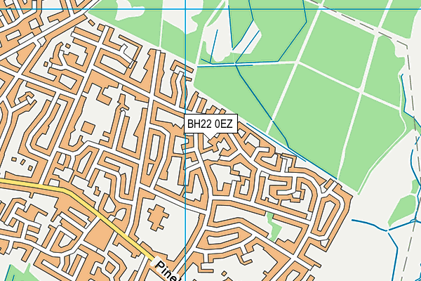 BH22 0EZ map - OS VectorMap District (Ordnance Survey)