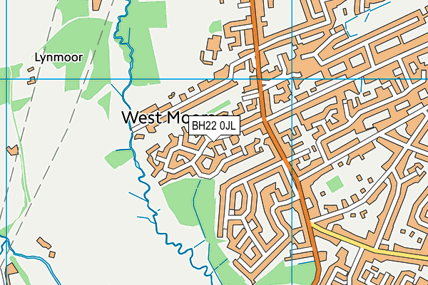 BH22 0JL map - OS VectorMap District (Ordnance Survey)