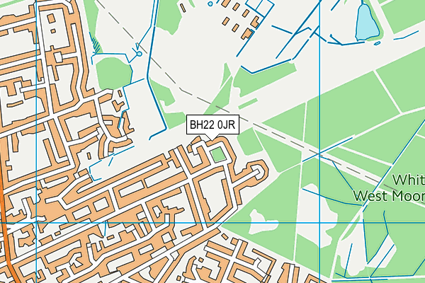 BH22 0JR map - OS VectorMap District (Ordnance Survey)