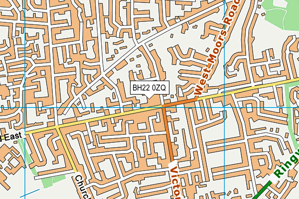 BH22 0ZQ map - OS VectorMap District (Ordnance Survey)