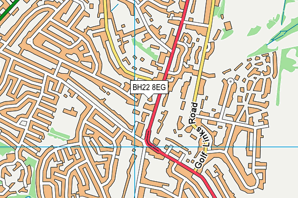 BH22 8EG map - OS VectorMap District (Ordnance Survey)