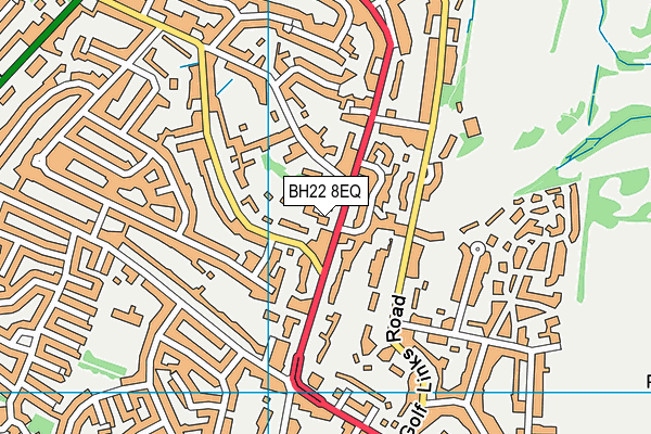 BH22 8EQ map - OS VectorMap District (Ordnance Survey)