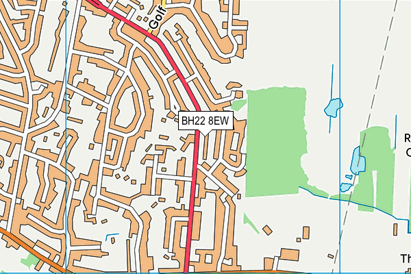BH22 8EW map - OS VectorMap District (Ordnance Survey)