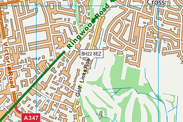 BH22 8EZ map - OS VectorMap District (Ordnance Survey)