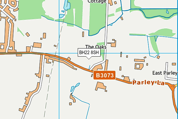 BH22 8SH map - OS VectorMap District (Ordnance Survey)