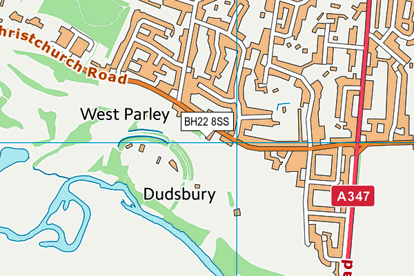 Map of THE PEAR AT PARLEY LIMITED at district scale