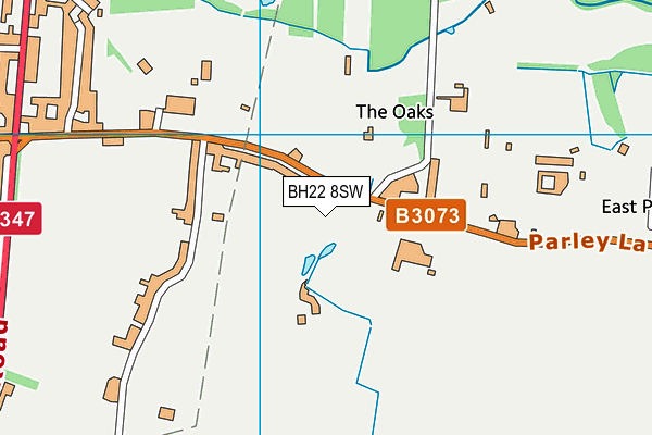 BH22 8SW map - OS VectorMap District (Ordnance Survey)