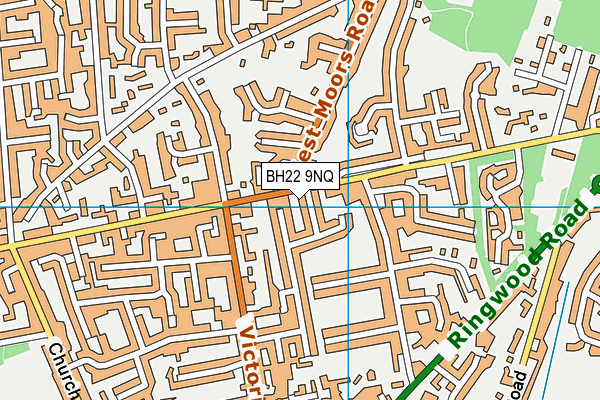 BH22 9NQ map - OS VectorMap District (Ordnance Survey)