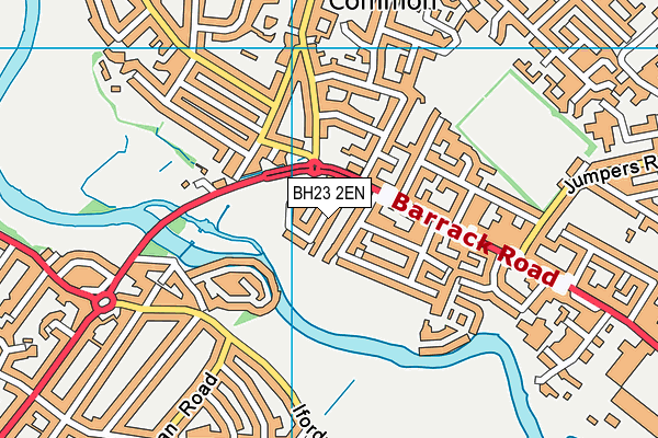 BH23 2EN map - OS VectorMap District (Ordnance Survey)