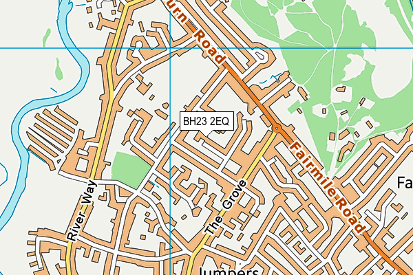BH23 2EQ map - OS VectorMap District (Ordnance Survey)