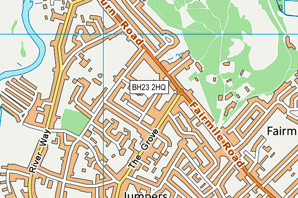 BH23 2HQ map - OS VectorMap District (Ordnance Survey)